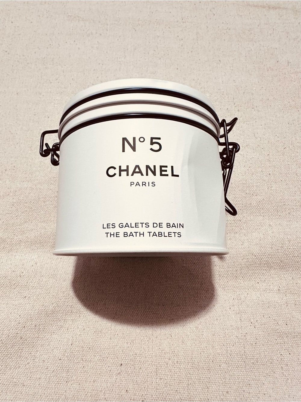 CHANEL | Container | Factory 5 Collection: No. 5 Chanel Tin for the Bath Salts